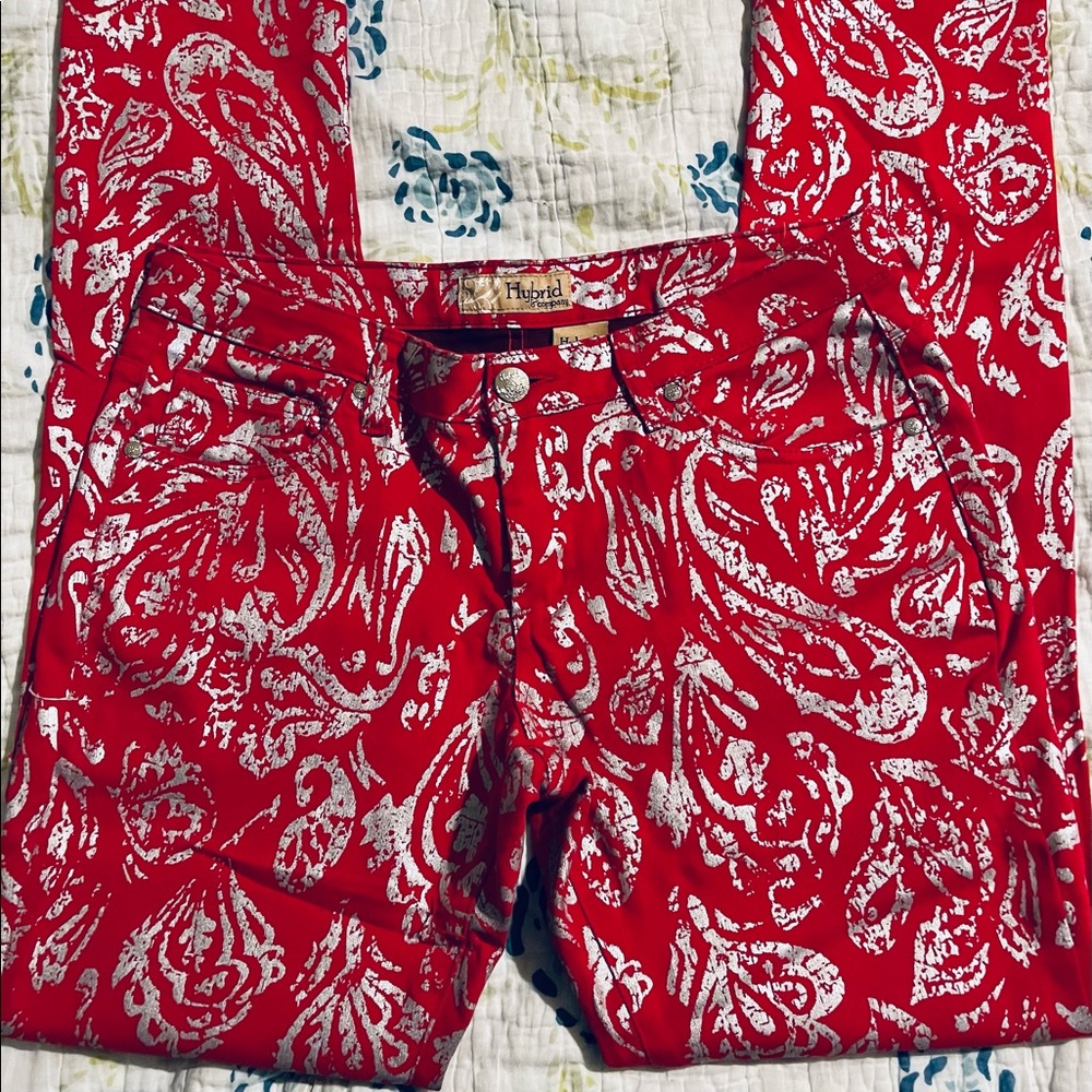 Cool color printed skinny Jeans.